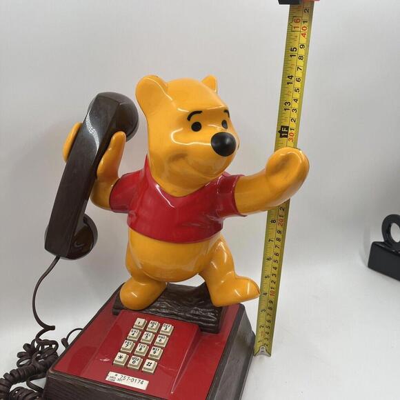 Vintage WINNIE THE POOH Landline Telephone Collectible Antique Disney 1964 - Picture 10 of 12